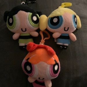 Powerpuff girl keychains